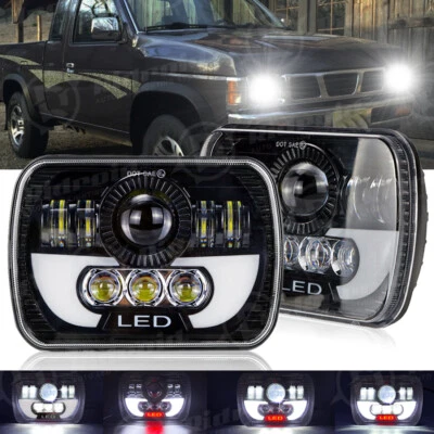 120W 7X6 5X7 LED Headlight Pair  Hi-Lo DRL Sealed Beam FOR TOYOTA PICKUP TRUCK - Image 1 of 4