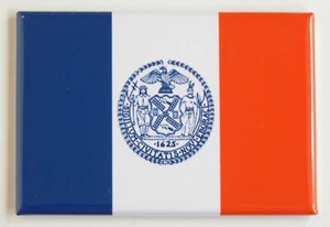 Flag of New York City FRIDGE MAGNET - Picture 1 of 3