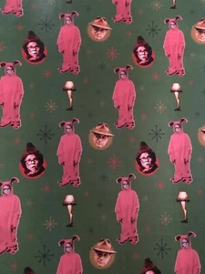 A CHRISTMAS STORY GIFT WRAP WRAPPING PAPER FLAT CHRISTMAS HOLIDAY 60 SQ FT TOTAL - Picture 1 of 5