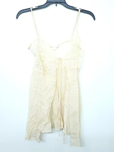 Victoria's Secret 100% Silk Babydoll Lingerie Cami Top Size Medium VS - Picture 1 of 4