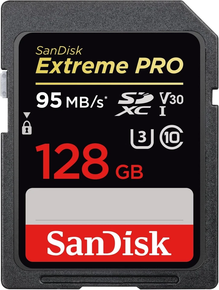 SanDisk Extreme PRO 128GB SDXC Memory Card up to 95MB/s UHS-1 Class 10, U3, V30 - Image 1 of 4