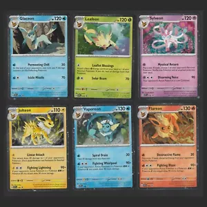6 Card Pokemon EEVEE EVOLUTION HOLO Prismatic Evolutions PROMO 167 - 172 NM - Picture 1 of 1