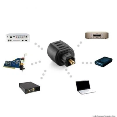 New Optical Audio Adapter 3.5mm Female Jack Plug to Digital Toslink Male - Image 1 of 4