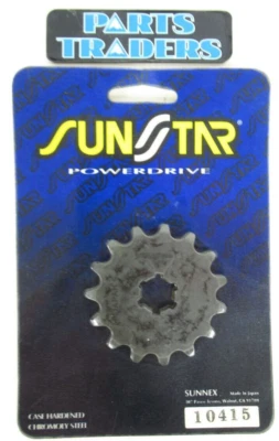 Piñón delantero Sunstar 15T Kawasaki KX 60/65/80/85/100 Yamaha YZ60 BW80 PW80 Foto 1 de 2