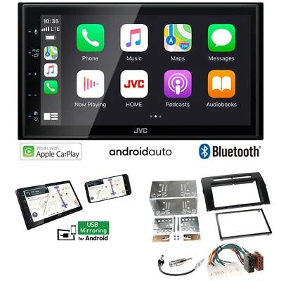 JVC 2-DIN Autoradio Apple CarPlay Android Auto für Toyota Corolla Verso schwarz - Bild 1 von 4