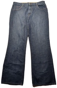 VTG Y2K TOMMY HILFIGER Men 36X32 Cotton Blend Denim Blue Jeans - Picture 1 of 19