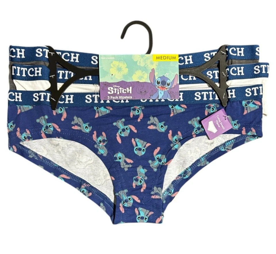 Pack de 3 hipsters Stitch talla M Foto 1 de 1