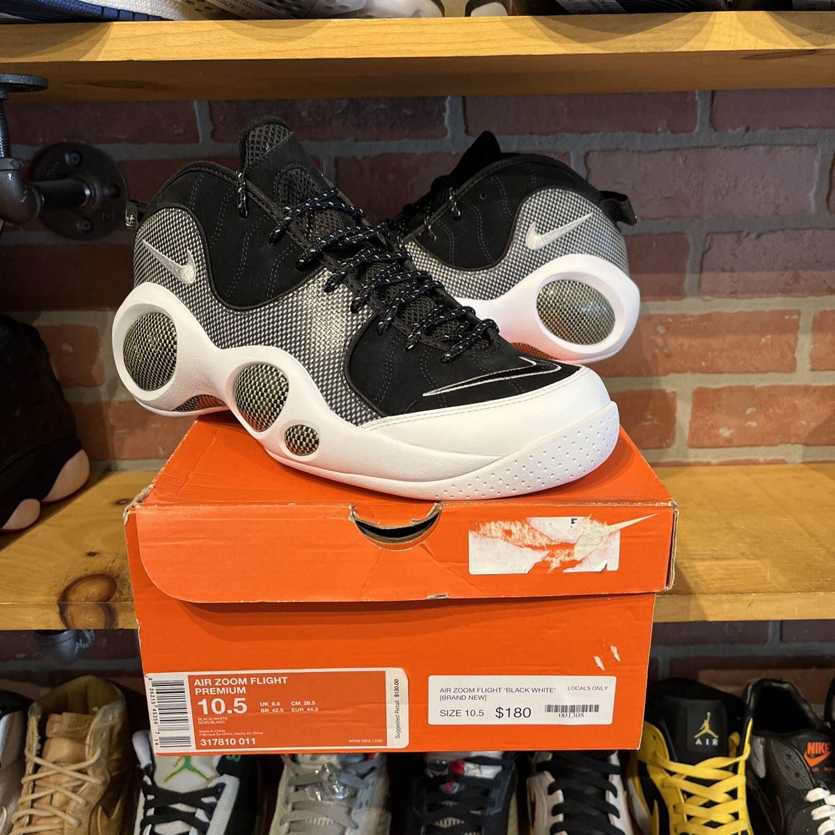 Nike Air Zoom Flight 95 Premium 2008 Black White for Sale Nike Air Zoom Flight 95 Premium 2008 Black White for Sale