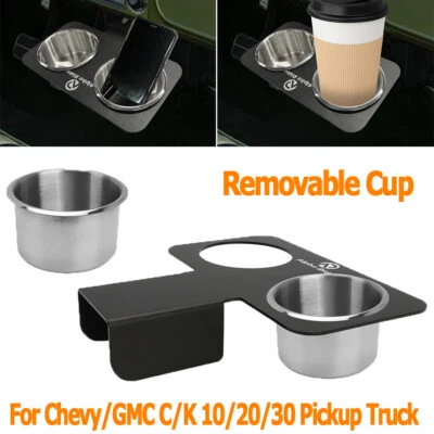Detachable Truck Water Cup Drink Holder For 73-87/91 Chevy/GMC C/K 10/20/30 - Image 1 of 4