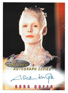 2000 Skybox Women of Star Trek Alice Krige Borg Queen Signed AUTO A4 Jumbo 5x7 - Picture 1 of 1