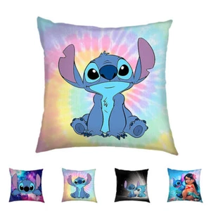 Lilo & Stitch Cushion Cover Waist Throw Pillow Case Home Sofa Bed Pillow Covers♡ - Picture 1 of 12