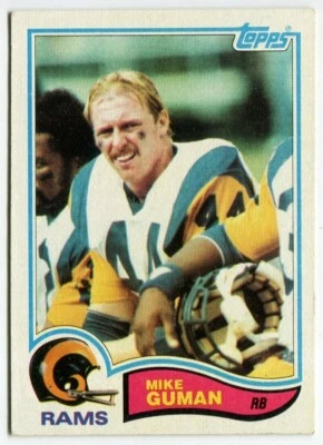 1982 Topps #376 Mike Guman Los Angeles Rams - Image 1 of 2