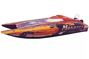 RC Racing Boat Bancroft Monster Brushless 500mm Offshore Catamaran Racer RTR US - Picture 1 of 6