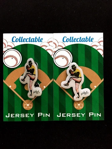 Oakland Athletics Jim Hunter jersey lapel pin/magnet-Collectibles Cover