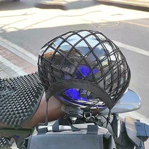 Motorrad Helm Aufbewahrung Kofferraumtasche Motorrad Gepäck Halter Netz Tasche Cargo Neu - Bild 1 von 13