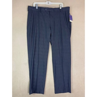 Мужские классические брюки Alan Flusser W38 L30 синие деловые повседневные брюки - Изображение 1 из 4