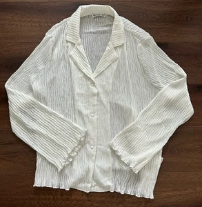 Princess Polly Women’s Selma Shirt In White Size US 12 New - Picture 1 of 6