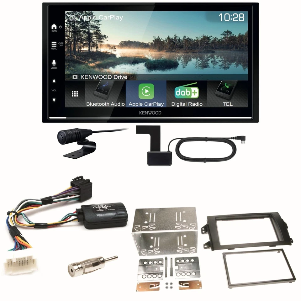 Kenwood DMX7722DABS Android Auto CarPlay Einbauset für Suzuki SX4 Fiat Sedici - Bild 1 von 1