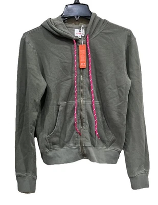 Chaqueta sudadera con capucha Sundry cremallera completa vintage lavada salvia ajuste relajado 100 % algodón 0 Foto 1 de 4