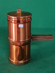 RARA CAFFETTIERA NAPOLETANA RUFFONI IN RAME 6 TAZZE MADE IN ITALY VINTAGE. DB73 - Picture 1 of 13