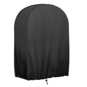 Cubierta protectora negra para carro de carrete de manguera de jardín de 4 ruedas resistente al aire libre - Imagen 1 de 15