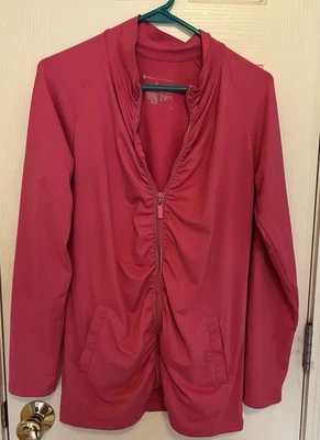 Женская куртка-разминка Bally розовая размер большой - Изображение 1 из 4