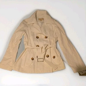 NWT Michael by Michael Kors White Trench Coat Size XS - Picture 1 of 10