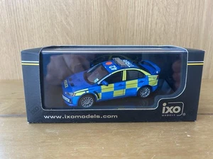 IXO 2008 Mitsubishi Evo x Police Model Car 1/43 Scale MOC116 - Picture 1 of 5