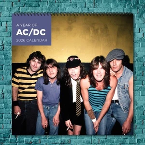 AC-DC 2026 Music Legends Calendar, 12-Month Star Wall Calendar - Picture 1 of 4