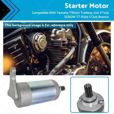 Arrancador de motor adecuado para Yamaha TW200 Trailway XT225 SEROW TTR225 ST225 Bronco Foto 1 de 4