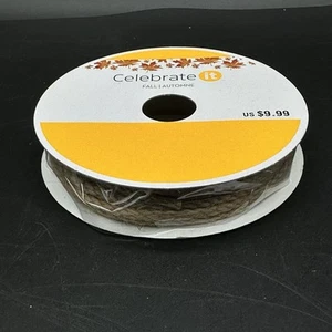 Celebrate It 100% Jute Craft Ribbon Natural .11" x 30 Ft Burlap Hemp Rope Cord - Picture 1 of 5