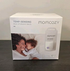 Momcozy Breastmilk Temp-Sensing Storage Bags (120 Count, 6 oz) - Brand New! - Picture 1 of 5