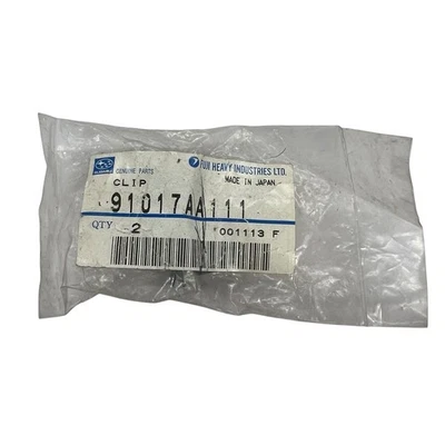 Subaru OEM NOS Genuino 91017AA111 Conjunto Rejilla Clip Retenedor Lote de 2 Cantidad Foto 1 de 2