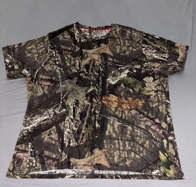 Mossy Oak T-Shirt Mens 3XL Multi Camo Scent Control Hunting Outdoor Short Sleeve - Image 1 of 4