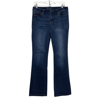 JC Penney Bootcut Jeans Womens Size 12/31 Dark Blue Wash Mid-Rise 5-Pocket - Image 1 of 4