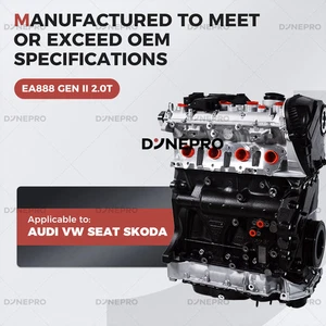 For Audi A3 A4 A5 A6 Q5 2.0L Turbo EA888 Gen2 4-Cylinder Gas Engine Motor Assy - Picture 1 of 17