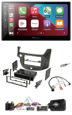 Pioneer USB Lenkrad DAB 2DIN Bluetooth Autoradio für Honda Jazz ab 14 dunkelgrau - Bild 1 von 4