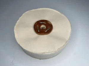 Pulido de rueda de fregona seca varias capas calicó diámetro cónico 6" x 2" - Imagen 1 de 24