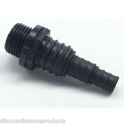 DISCOUNT LEISURE Connettore filo filo spinato maschio BSP filettato coda spinato stagno/caravan/barca