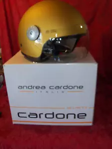 Andrea Cardone Gold Motorcycle Helmet Size L NEW IN BOX - Picture 1 of 11