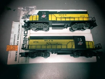 LIONEL 6-8776 & 6-8779 NORTH WESTERN ROUTE STREAMLINERS GP-20 POWERED & DUMMY - Image 1 of 4