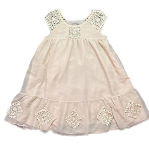 Darling Of London Shirt Dress Sleeveless Cream Lace Women’s S Boho Hippie - Picture 1 of 4