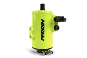 Separador de aceite de aire amarillo neón Perrin para Subaru WRX 2015-2021 - Imagen 1 de 5