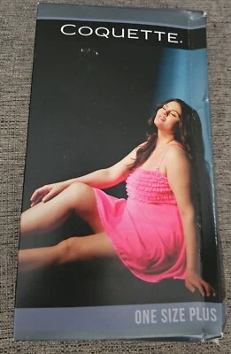 Womens Mesh Babydoll Stretchy Ruffle Bust Adjustable Top Sizes OS/XL - Image 1 of 2