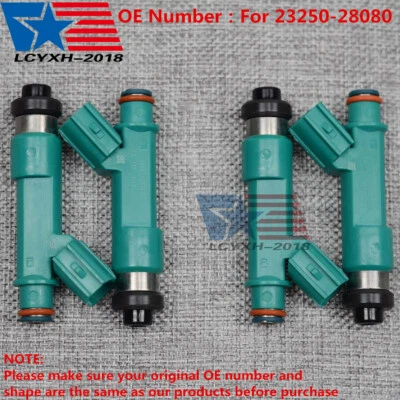 4x Fuel Injector For Toyota Corolla Camry Rav4 Solara Scion 2.4L 23250-28080 USA - Image 1 of 4