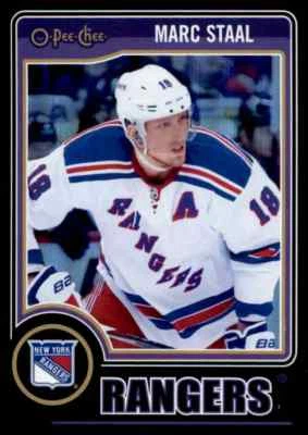 2014-15 O-PEE-CHEE BLACK RAINBOW MARC STAAL 087/100 NEW YORK RANGERS #401 - Image 1 of 2