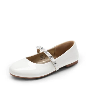 Girls Elegant Dress Shoes Mary Jane Flat Shoes Wedding Party Dance Flat Shoes - Picture 1 of 23