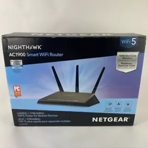 Netgear Nighthawk AC1900 Smart Wifi Router R7000 -100NAS  - Picture 1 of 2