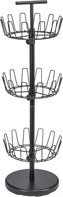 Household Essentials 3-Tier Shoe Storage Tree, Matte Black  - Image 1 of 4