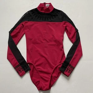 WEISSMAN Balera Tanzkostüm rot Langarm Netz Trikot MT11221 MA Erwachsene - Bild 1 von 9